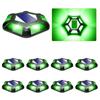 8PCS Green Solar Light Outdoor Solar Street Light Lawn Lamp Garden Decor Buried Stair Lamp Underground Decking Lampy Solarne