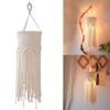 Chandelier Shade, Handmade Pendant Lighting Cover Lamp Shade, 25x55cm Cotton Hand Woven Pendant