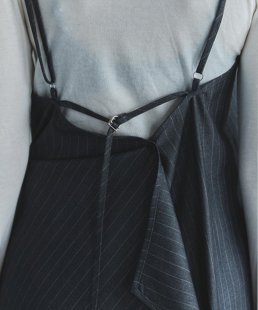 Your Striped Layered Maxi Dress / Grey