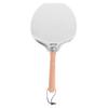 Pizza Peel Stainless Steel with Folding Wooden Handle Pizza Oven Accessories Stainless Steel Pizza Paddle Spatula for Turning Bread Pastry Dough Cake