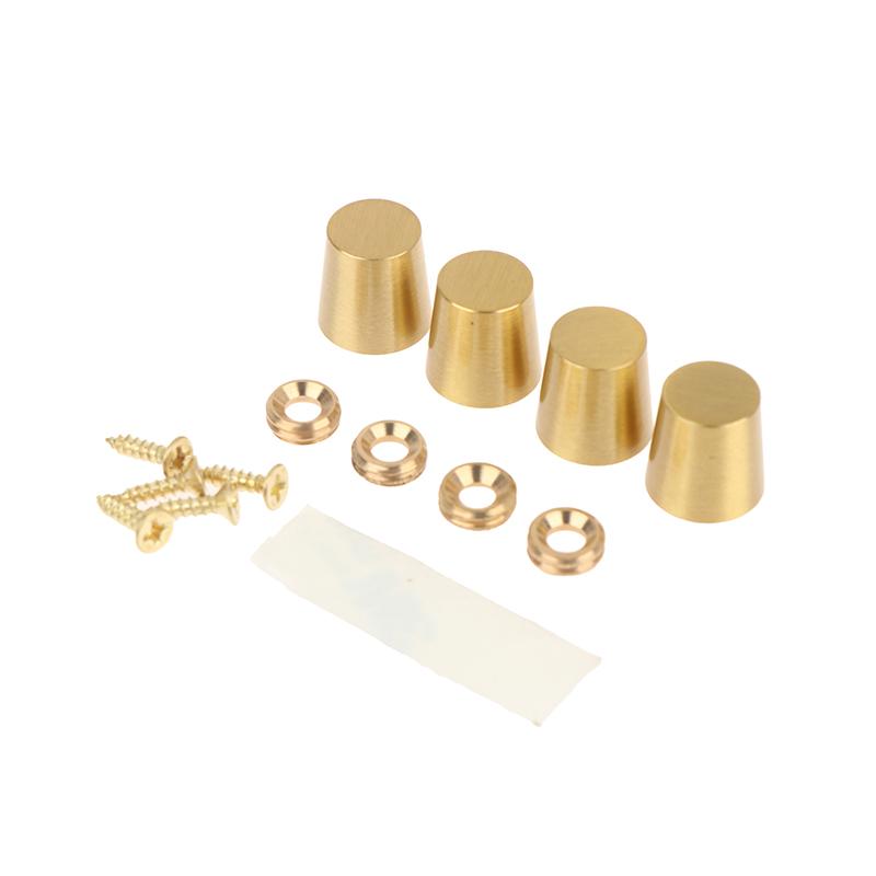 Brass Cutting Board Stabilisers Non Slip Waterproof Feet Pads Easy Install for Kitchen Chopping Board Jewelry Box Furniture Upgrade