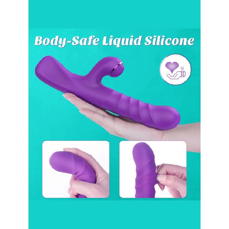 Thrusting Vagina Vibrator for Women G-Spot Vibrator Patting Clitoris Stimulator Female Masturbator Adult Goods Sex Toy for Women