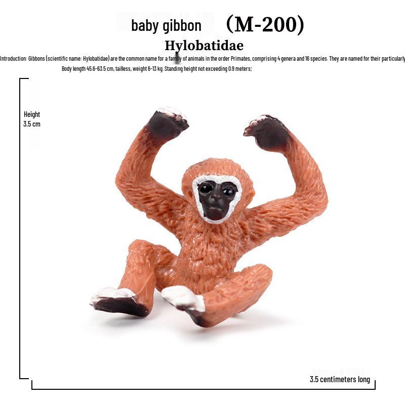 Children s Static Wild Animal Model: Plastic Gorilla Monkey Ape Toy Figure