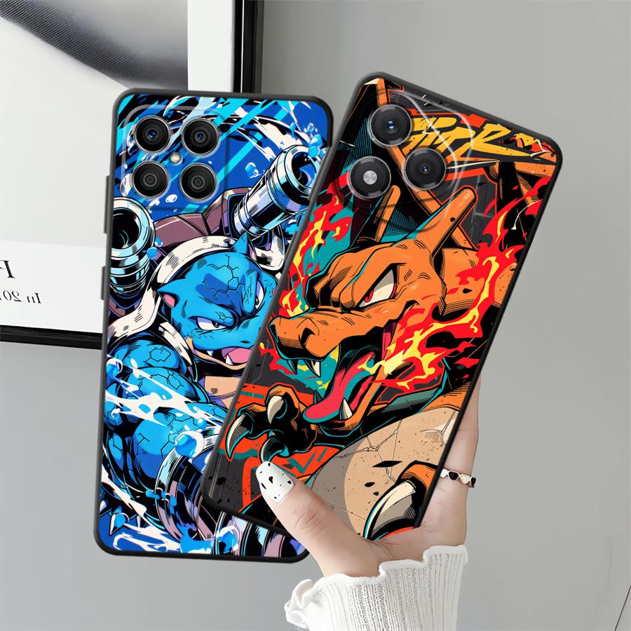 Cute Pikachu Pokemon Case for Honor X6 X5b Magic5Lite 70 X8 X7 X9a 8X 90 200 400 Lite Funda Phone Cover
