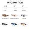 New Small Oval Sunglasses Women Men Trendy Vintage Hip Hop Cat Eye Sun Glasses Female Leopard Black Punk Eyewear Uv400