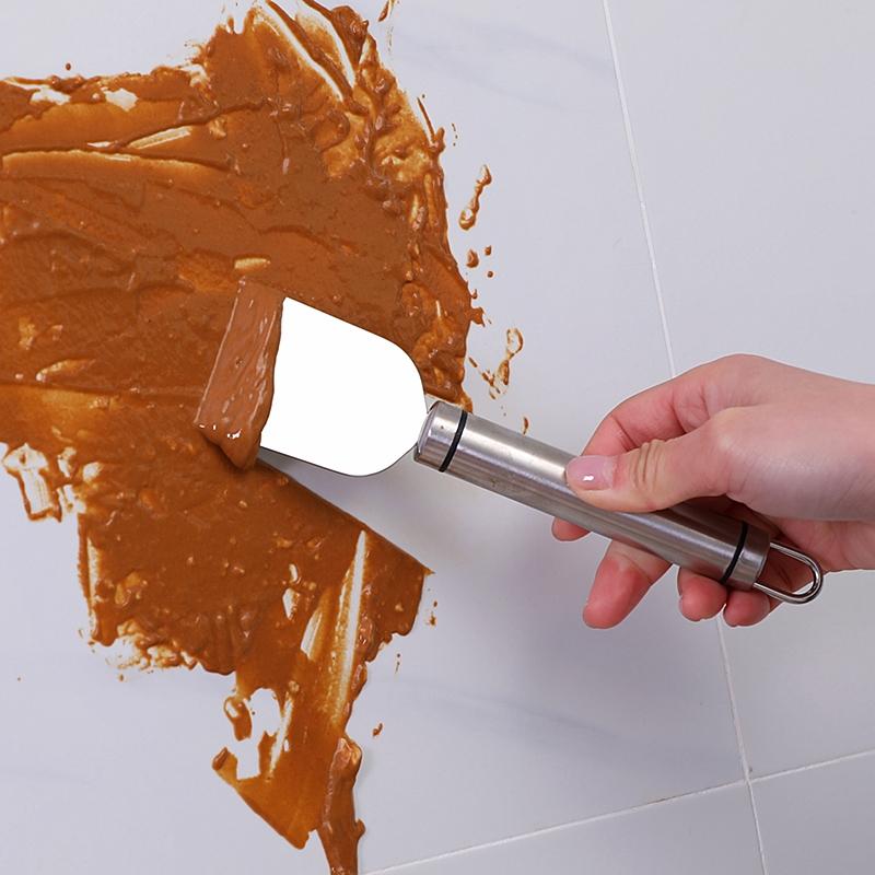 Stainless Steel Spatula Multi-Purpose Scraper Tile Flat Scraper Floor Glass Deglue Kitchen Refrigerator Cleaning Tool Spatula