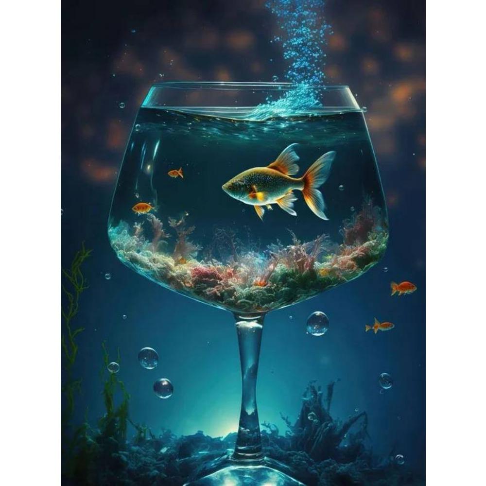 DIY Full Circle Diamond Painting Cross Stitch 3D Art Style Home Scene Decorative Diamond Painting 5d Diamond Art Painting