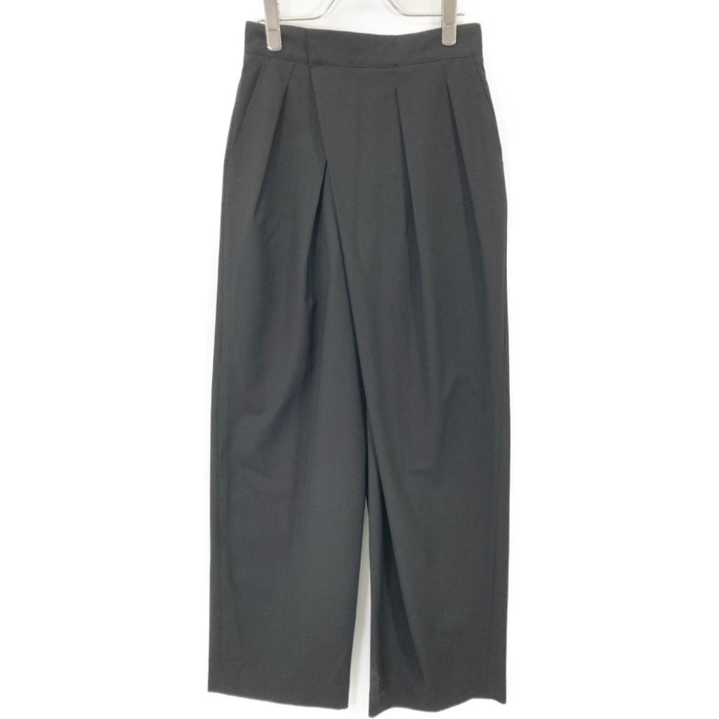 allureville Beautiful 24 year old tropical asymmetric tack pants Bottoms 1 blackUsed