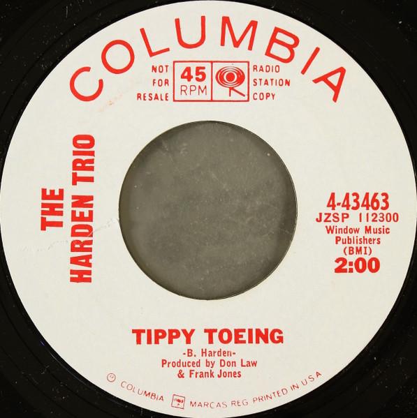 

7inch Record HARDEN TRIO - Tippy Toeing 443463 Columbia 1966 US Folk Used