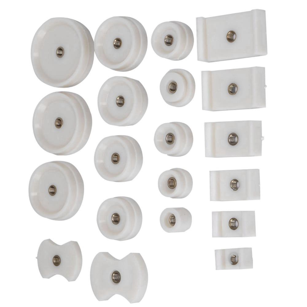 Professional 20 Pcs Set Watch Repair Tool White Color Back Case Press Dies Watch Case Press Die Kit Back Cover Press