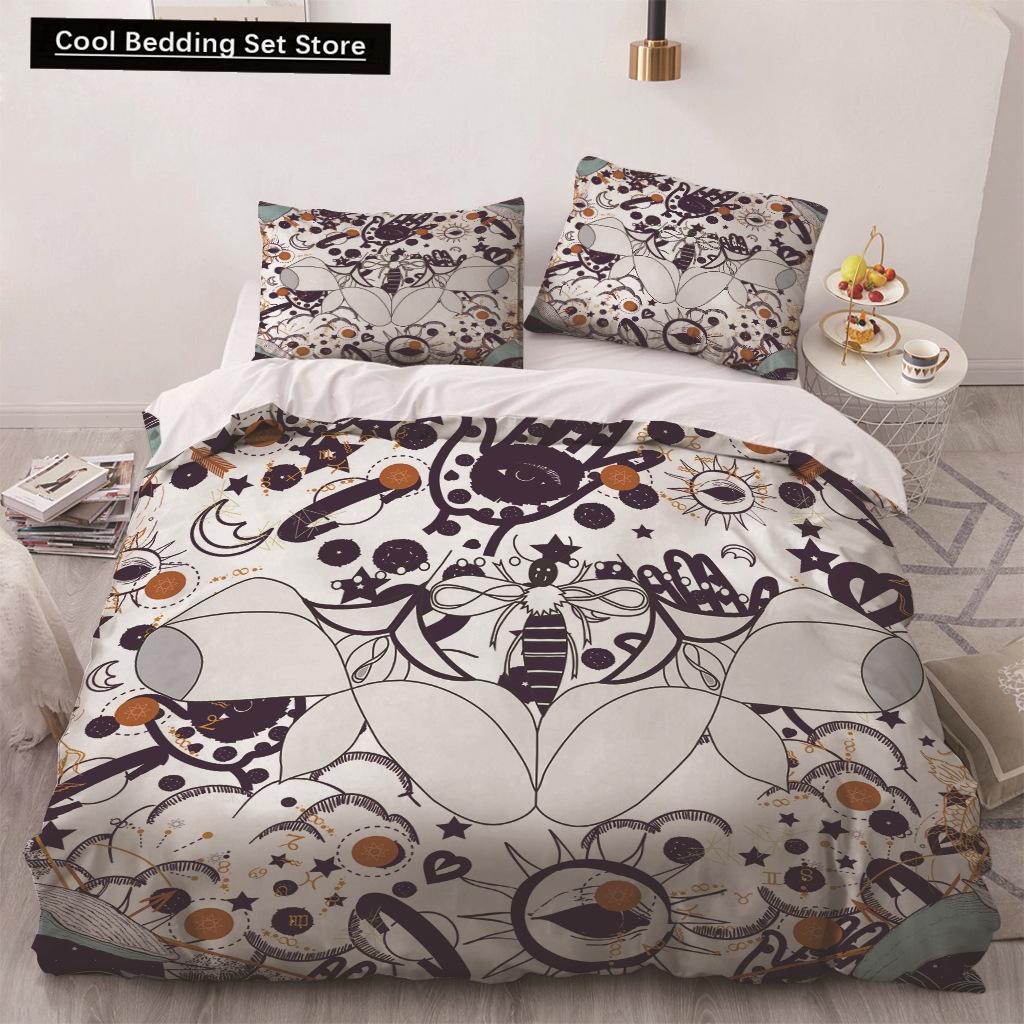 Africa Egypt King Queen Duvet Cover Egyptian Pharaoh Bedding Set for Teens Adults Ancient Frescoes 2/3pcs Polyester Quilt Cover