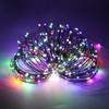 Green Cable LED Christmas String Fairy Lights Garland Outdoor Waterproof For Birthday Party Halloween Garden Room Decoration