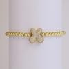 Trendy Hot Sale Hip Hop 18k Gold Plated 26 English Zircon Letters Bracelet Fashion Copper Beading Bracelet Women's Gift Jewelry