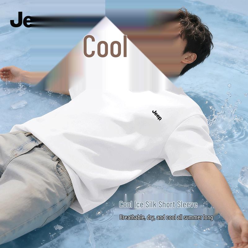 JEEP Men s Ice Silk Breathable T-Shirt L