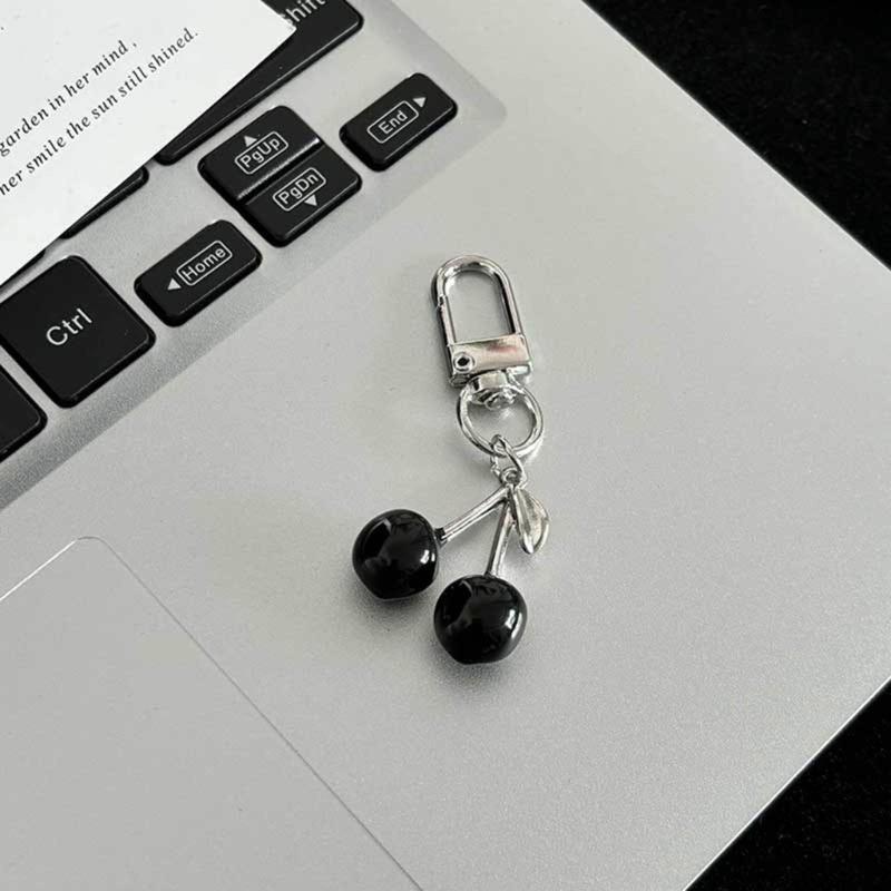 Cherry/Candy/Butterfly/Bowknot Heart Keychain Alloy Key Chain Multi-Functional Phone Chain Women Girls Purse Accessory