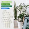 1Pc Trellis For Potted Plants Plant Trellis Indoor Wooden Honeycomb Shape Potted Plant Flower Stem Vines Climbing Training Supp Climbing Rack Pole