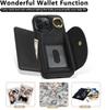 For iPhone 16 Pro Max Case RFID Blocking Wallet Kickstand Leather+TPU Phone Cover