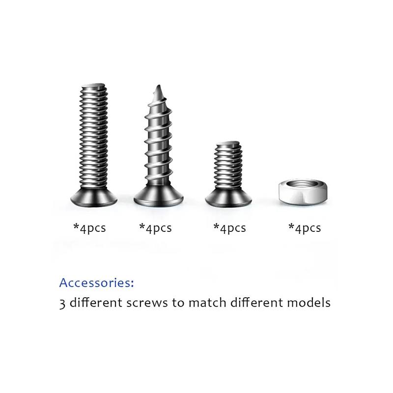 4pcs/set Car USA Italy Germany British Flag Metal Screws License Plate Bolts Auto Universal Car Accessories For VW BMW