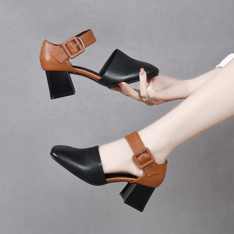 Women Fashion Sweet Light Weight High Quality Slip On Anti Skid Office Career Work Shoes Lady Beige Party Shoes Ab517