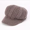 Grandma Autumn and Winter Knitted Woolen Hat Duck Tongue Warm Basin Hat Middle Aged and Elderly Mother with Velvet Elderly Hat