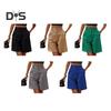 Women's Summer High Waist Short Loose Fit Knee-Length Wide Leg Shorts with Pockets Casual Business Work Short