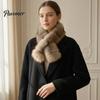 Daily Wear Neck Warmer Faux Fur Collar Scarf for Women, Plush Scarf, Winter Fluffy Gifts Men Scarves, Fashion Wrap Cold Weather, Thanksgiving