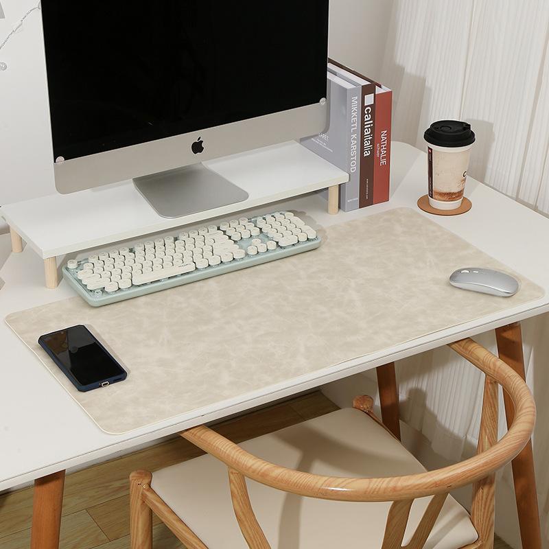 Leather Desk Mat – Extra Large Waterproof Mouse Pad & Keyboard Pad Non-Slip PU Leather Desk Blotter Table Protector  Home Office Supplies