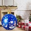 60CM Christmas Inflatable Ball Xmas Tree Decorative Ball PVC Giant Big Large Balls Toy New Year Party Courtyard Ornaments 2025