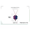 Umcho Double Color Clover Necklace 925 Sterling Silver Pendants Necklace For Women Anniversary Birthday Gift Fine Jewelry