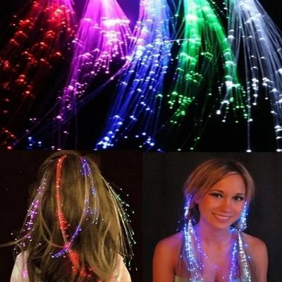 Glowing Hair Braid Led Glowing Braid Neon Party Glow In The Dark Christmas Lights Halloween Decoration Party Favor