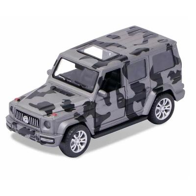 1/36 BENZ G-GLASS, Jeep Alloy Pull Back Geländewagenmodell, hochsimulierte SUV-Automodell-Ornamente, 2 offene Türen, Originalverpackungsspielzeug