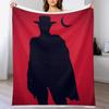 Outlaw Silhouette Throw Blanket Ultra Plush Cozy Blanket for Napping Sleeping