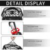Motorcycle Durable Elastic  Basket Net Cover Black Helmet Net Swivel 4 Hook Buckle Rotating Anti-Fall Bag Accessories