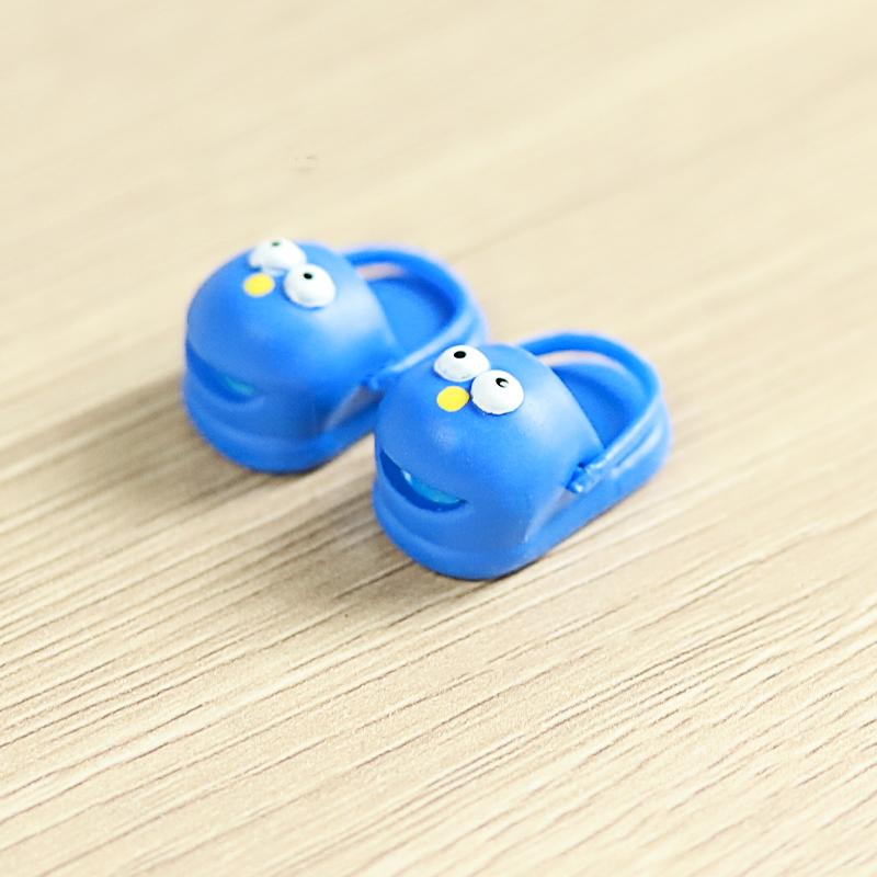 2Pcs 1:12 OB11 Smile Shoes Sippers Doll Classic Shoe Suit For Ob11 1/12 Bjd Detachable Doll Gsc DOD YMY Doll Accessories 4 color