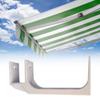 Adjustable Outdoor Awning Mounting Bracket Retractable Awning Bracket For Square Tube Frame Iron Garden Outside