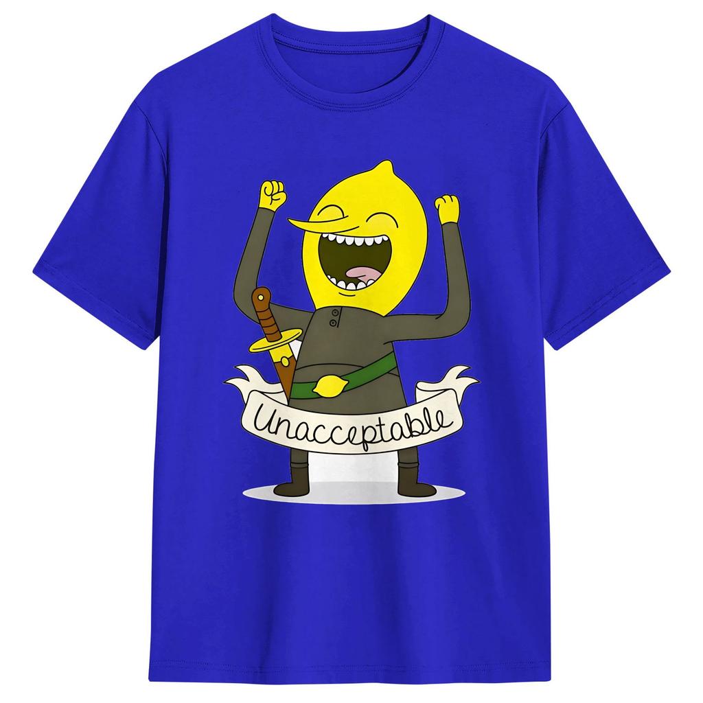 Unisex Women Funny Lemongrab Unlemonable T Shirts Pure Cotton Clothing Funny Short Sleeve Crew Neck Tee Shirt Plus Size TShirt