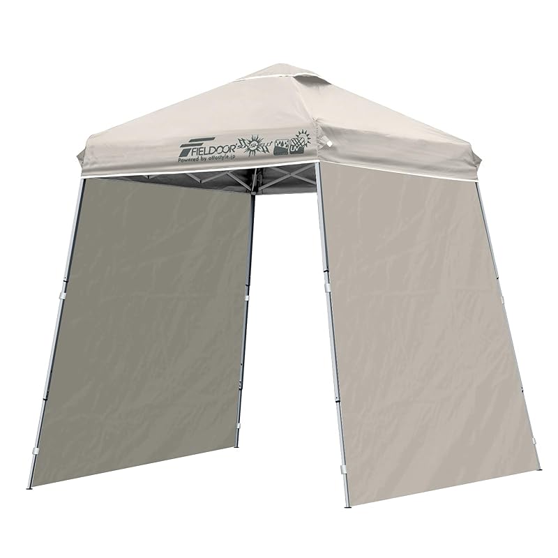 

FIELDOOR one touch aluminum tarp tent portable center lock [Set of 2 side sheets] one action compact size Lightweight UV protection Water resistant