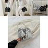 Chic Sequin Bucket Bag With Chain Strap 2023 Summer New Women's Street Style Shoulder Bag Crossbody Bag