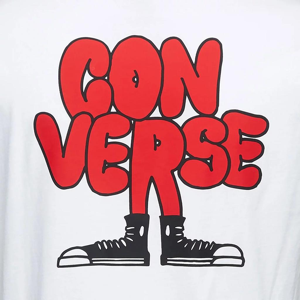 Converse Cartoon Logo T-Shirt Asia Sizing 'White' Men's 10018176-A02
