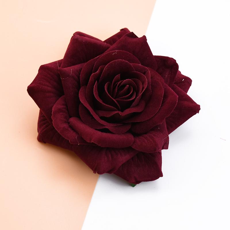 10Pcs 10CM Roses Head Wedding Decorative Plants Wall Diy Christmas Decorations for Home Bride Brooch Artificial Flowers Cheap