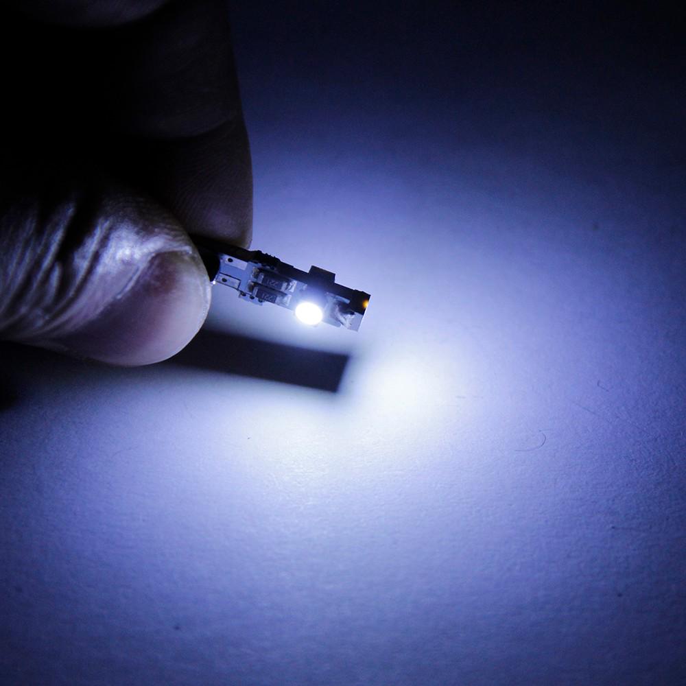 10PC T5 LED Car Auto LED 3SMD Wedge LED Lâmpada de luz Painel de instrumentos