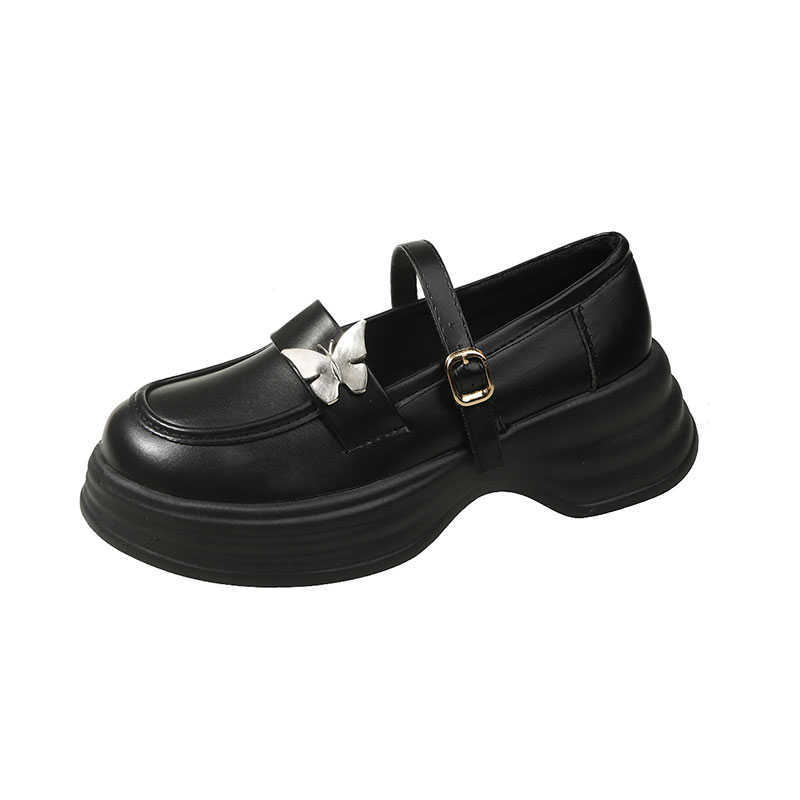 Sweet and cool Mary Jane shoes women's 2025 autumn platform retro loafers versatile jk British college style small leather shoes