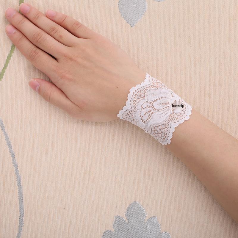 Summer Thin Lace Wrist Support - Women's Breathable Scar Cover Tattoo Sun Protection Gloves
