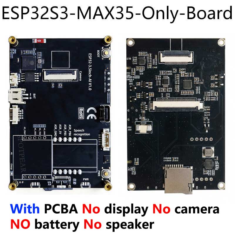 ESP32-S3 For Xiaozhi MAX AI Camera 3.5inch LCD Dual MIC Development Board 3.5 inch Display Voice Interruption Object Recognition