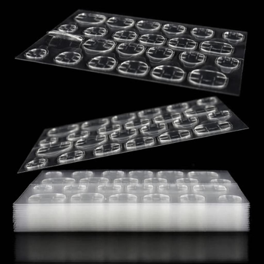 50 Arkuszy Cienkich Samoprzylepnych Zakładek do Paznokci Długotrwałe Dwustronne Wodoodporne Przezroczyste Oddychające Paznokcie