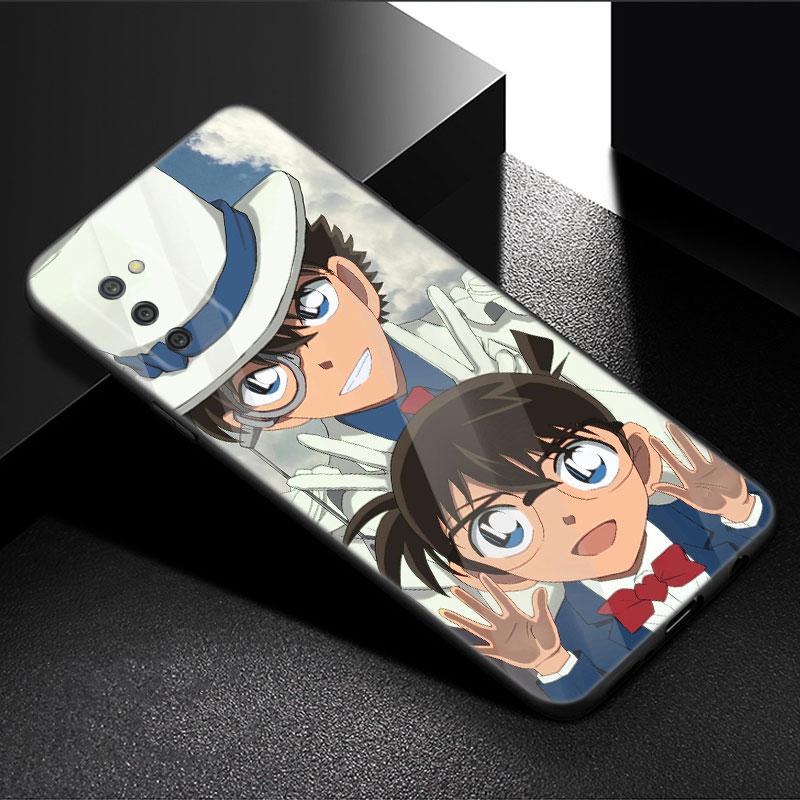 Anime Detective Conan Phone Case For Samsung Galaxy A01 A03 Core A04 E A02 A05 A10 A20 A21 A30 A50 S A6 A8 + A7 2018 Black Cover