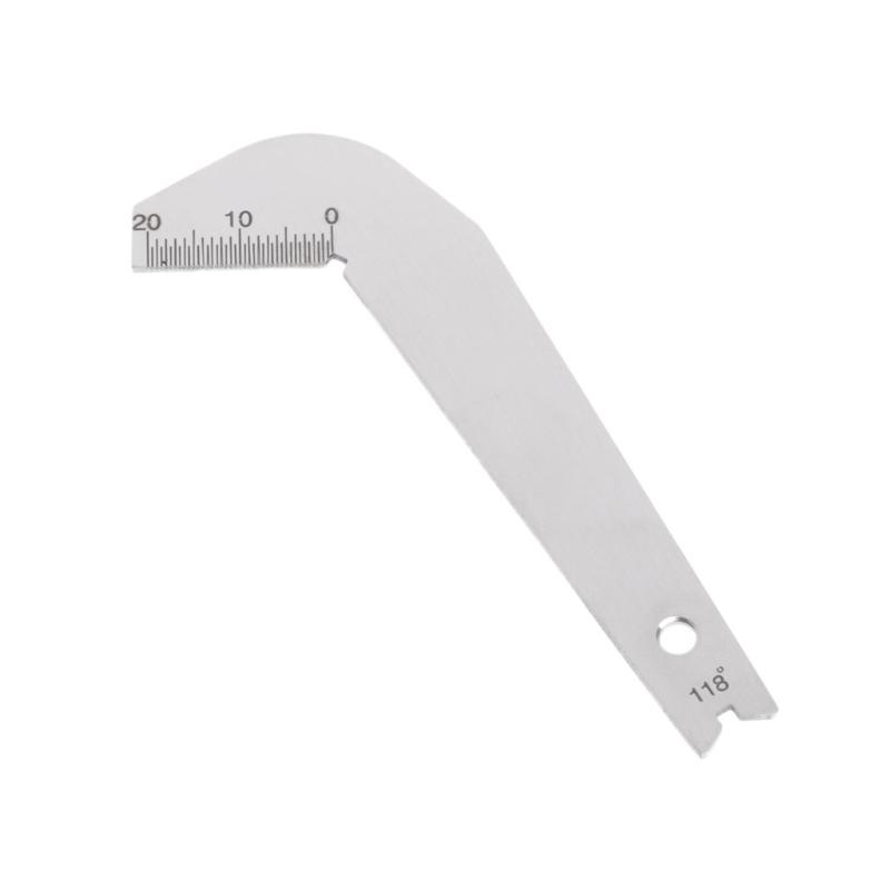 

High Quality Bit Pattern Drill Template Drill Bit Gauge Weld Inspect Gauge Tool Drill Bit Patter Gauge Template срібний