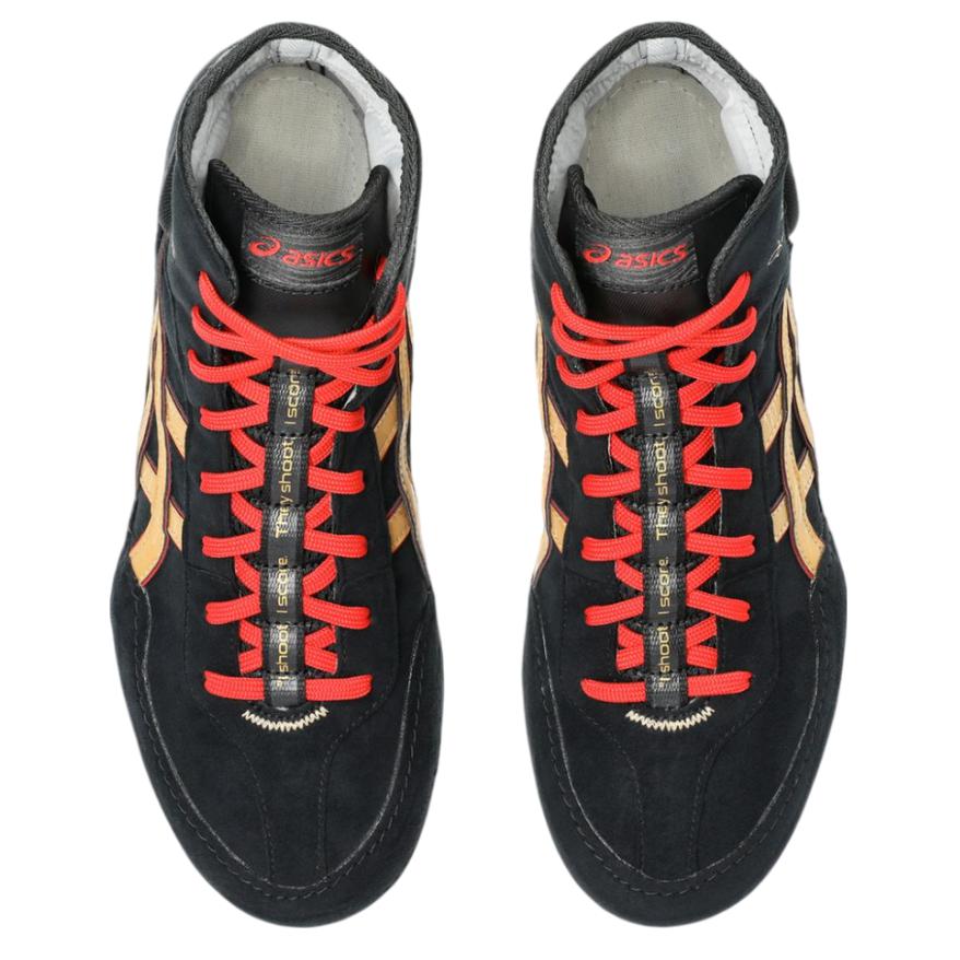 Nové tréninkové boty Asics s vysokým svrškem Unisex Černá Zlatá 1081A052-002