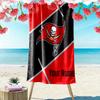 Custom NameTampa Bay Buccaneers Flag. Beach Towel Soft Microfiber Summer Towel Quick Dry Absorbent Towel for Beach Swimming Pool Travel