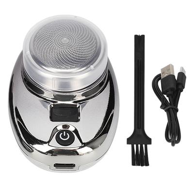Electric Beard Trimmer Cordless Mini USB Rechargeable LED Display Waterproof Beard Clipper for Men Black Silver Gradient